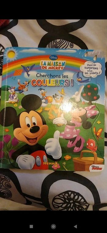Livre cherchons les couleurs avec Mickey