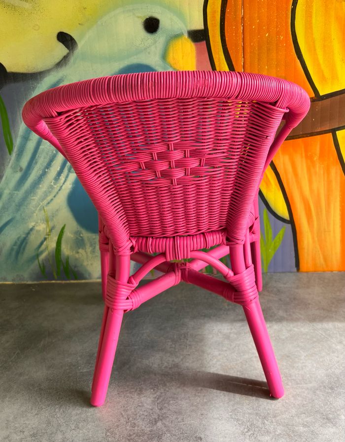 Fauteuil enfant en osier - photo numéro 3