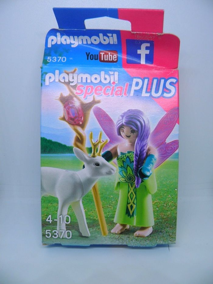 Playmobil 5370 Fée ailée avec Chevreuil Blanc complet + boîte - photo numéro 5