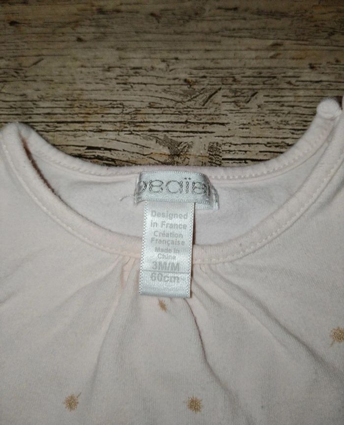 Joli t-shirt manches longues fille 3 mois - photo numéro 5