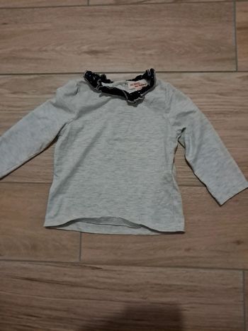 Très joli haut manches longues dpam 12 mois