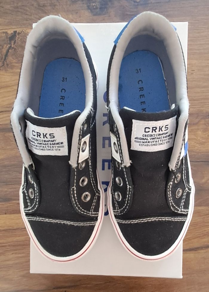 Baskets tennis noires garçons taille 31 Creeks - photo numéro 4