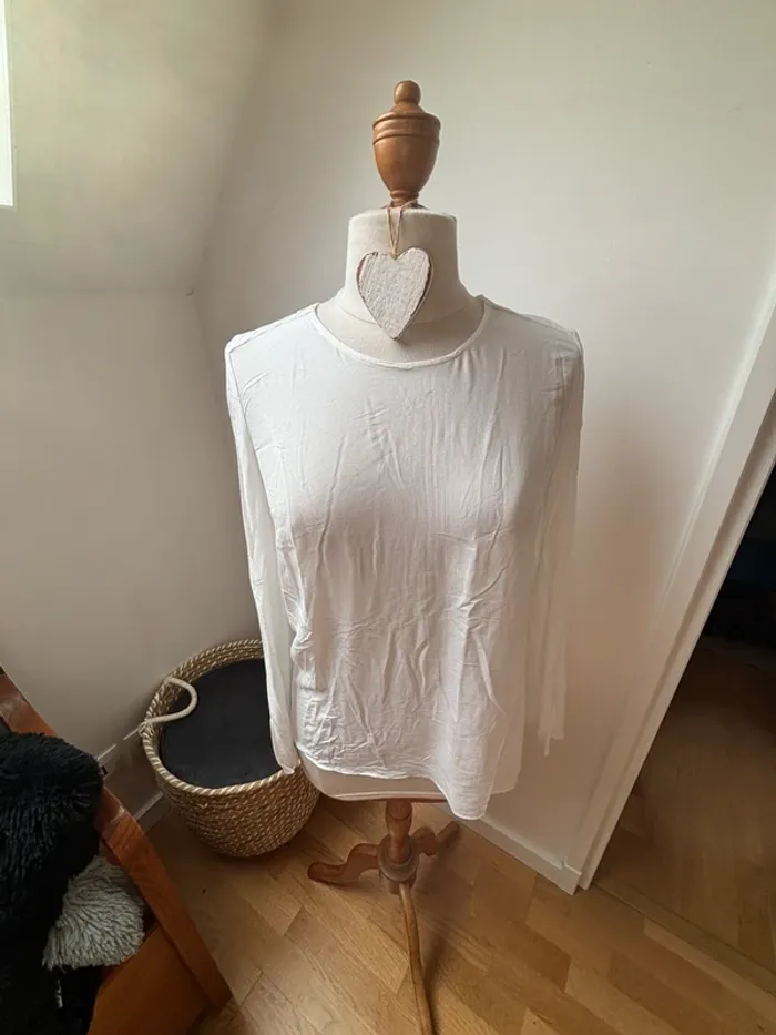🤍 Blouse blanche MAJE - Taille 3 (équivalent 40) 🤍 - photo numéro 3
