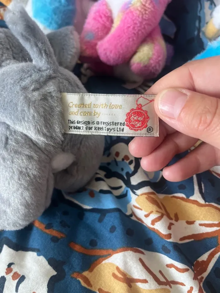 Lot peluche animaux gros yeux - photo numéro 3