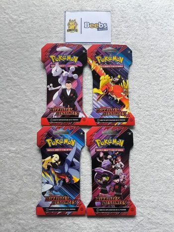 Artset EV10 Pokémon – Rivalités Destinées – Lot de 4 Boosters FR