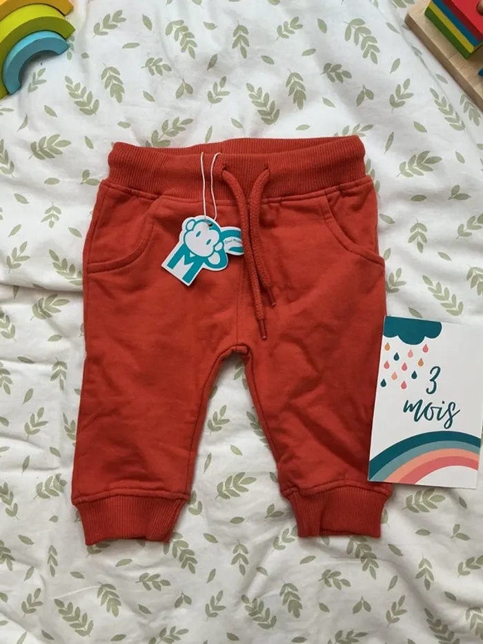 pantalon orange lien de serrage street monkey 3 mois - photo numéro 2