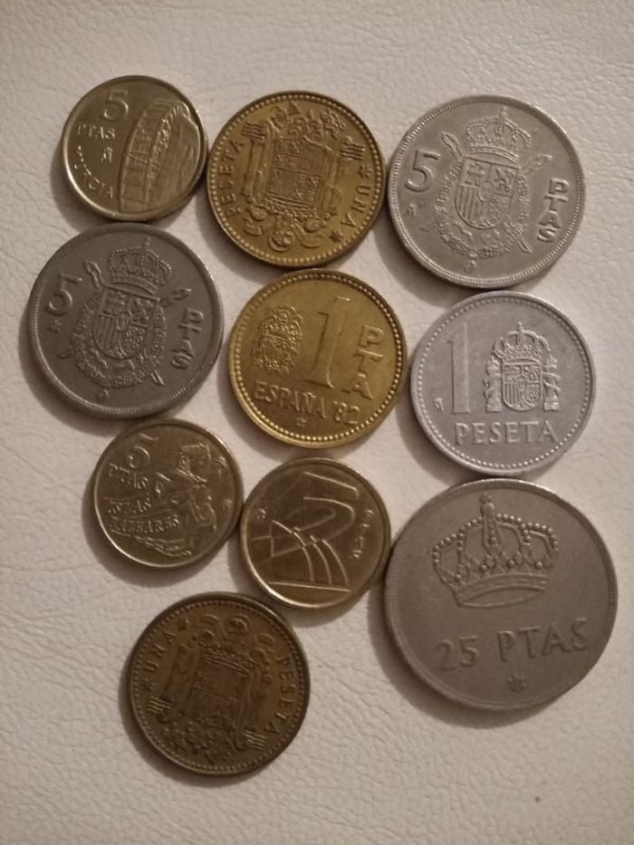 Lot de pièces en pesetas
