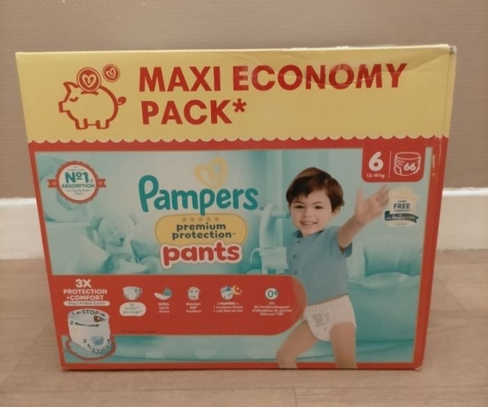 Couches Pampers premium pants taille 6