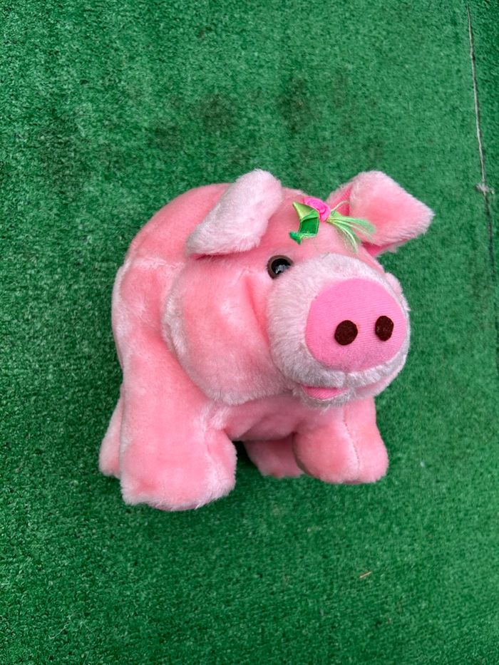 Peluche cochon rose douce 22 cm