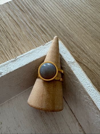 Bague doré acier inoxydable