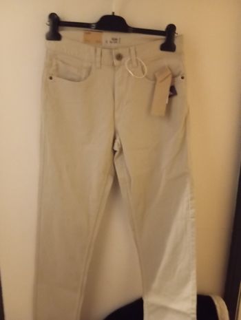 Pantalon slim beige taille S