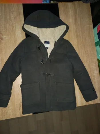 Manteau fille gris anthracite 10 ans