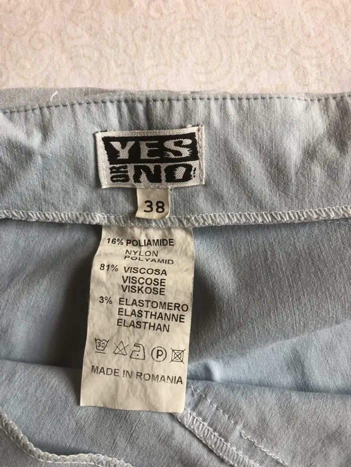 pantalon bleu clair pastel - photo numéro 5