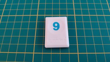 Tuile chiffre 9 neuf bleu pièce détachée L'original Rummikub chiffres M&M Ventures 2014 #E31