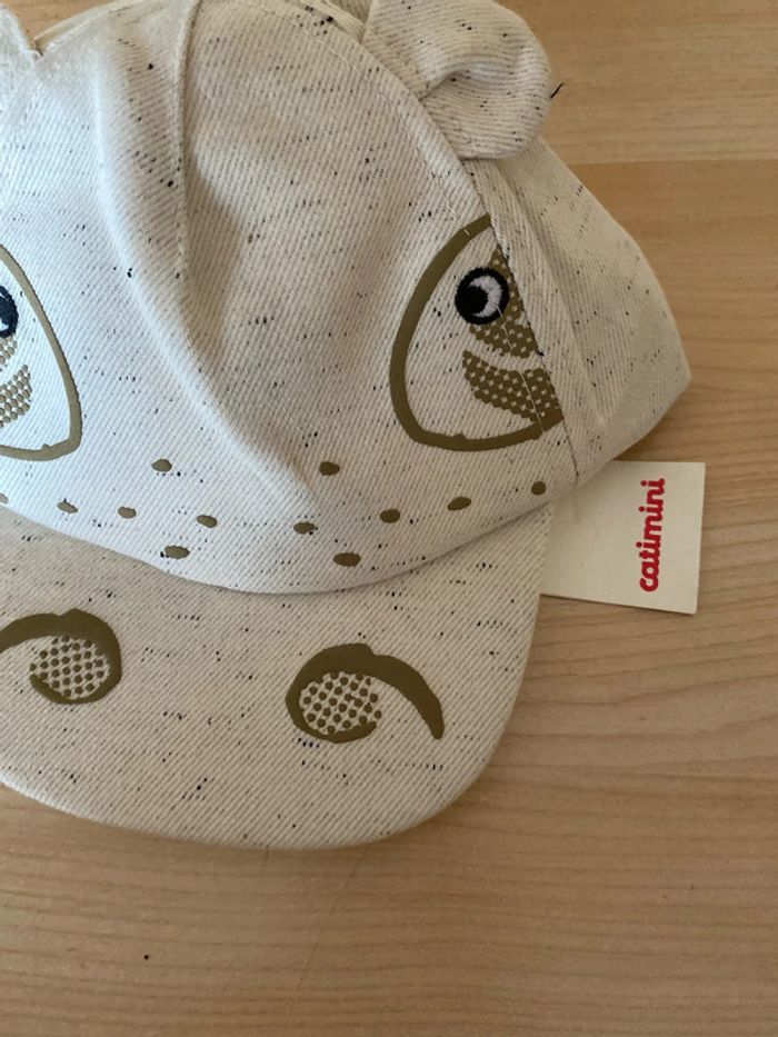 Casquette Catimini Thème hippopotame, 44 cm 6 12 mois neuves - photo numéro 2