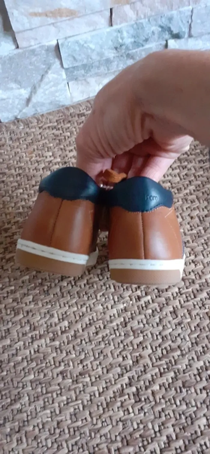 Chaussures en cuir marron Shoo Pom T 21 - photo numéro 7