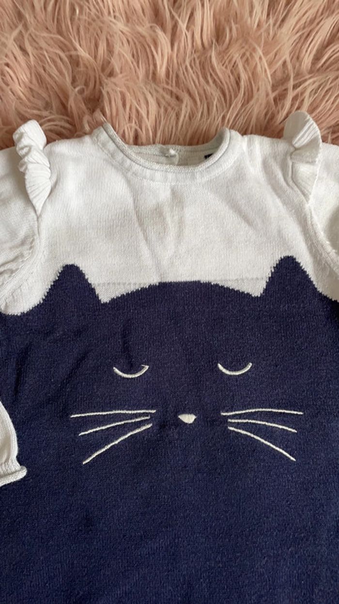 Robe chat 6/9 mois 3 pommes - photo numéro 2