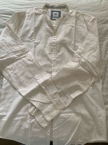 Chemise blanche à pois ZARA Taille M