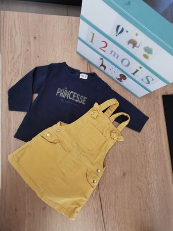 Ensemble Robe salopette et t-shirt TAO