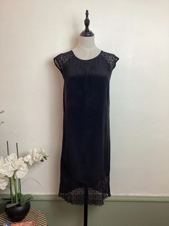 Robe noire avec dentelle IKKS 34