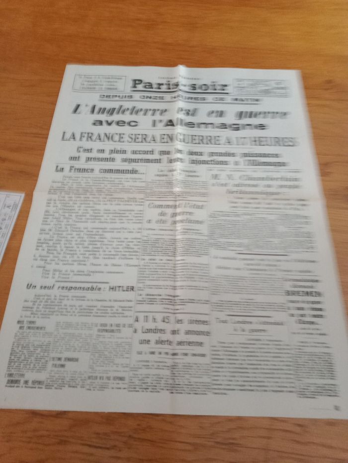 Vend journal a l'unité où le lot guerre mondiale - photo numéro 4