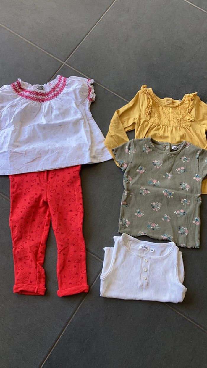 Lot de 5 vêtements 18mois filles