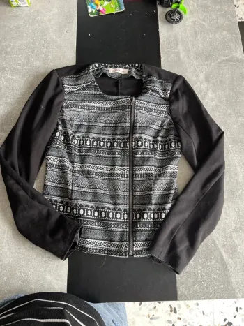 Veste noir camaïeu S