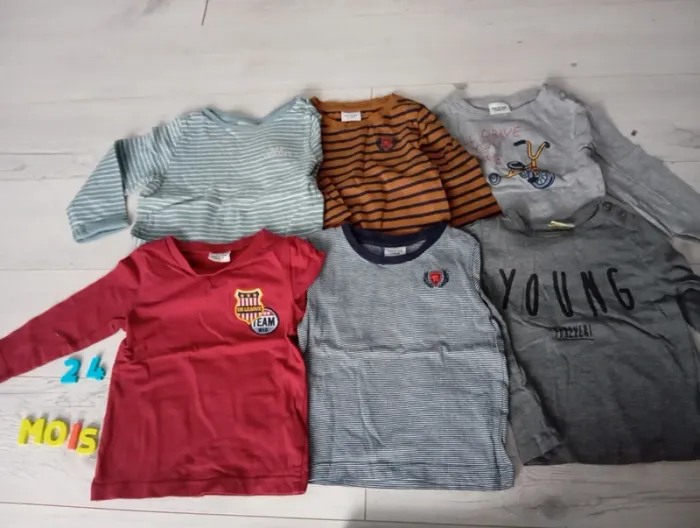 Lot 6 tee shirts 86cm - photo numéro 2