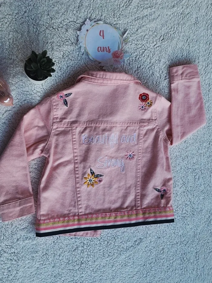 Veste jeans rose neuve - photo numéro 8