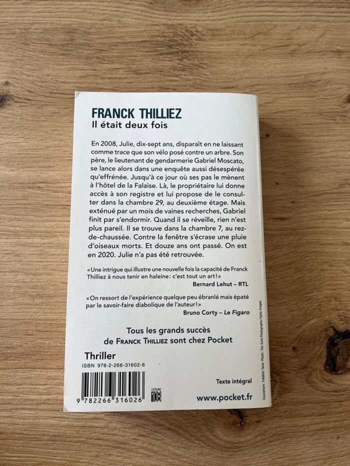 Il était deux fois - Franck Thilliez - photo numéro 2
