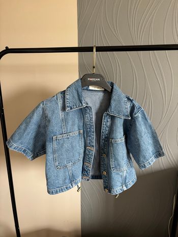 Chemise en jeans courte