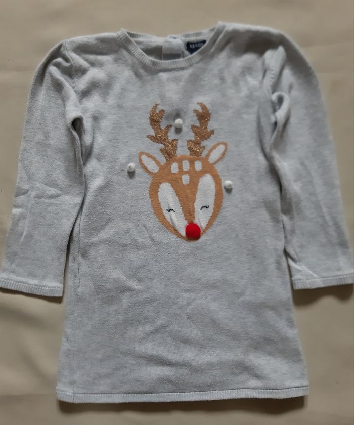 robe pull de Noël - Kiabi - 2 ans - photo numéro 2