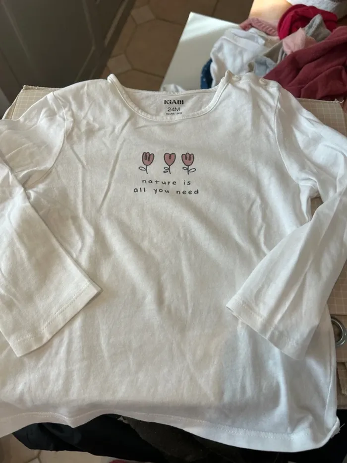 T shirt manches longue fille