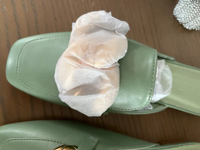 Prima donna collection sabots ou mules talon plat joli vert amende pointure 38 impec - photo numéro 11