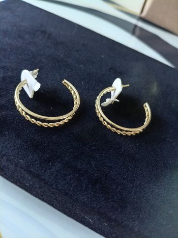 Boucles d'oreilles double anneaux