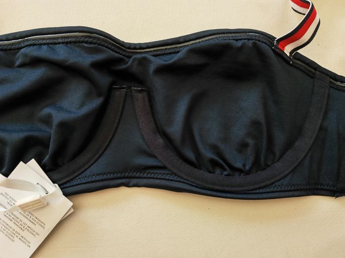 Neuf bandeau maillot de bain bleu marine tommy Hilfiger - photo numéro 7
