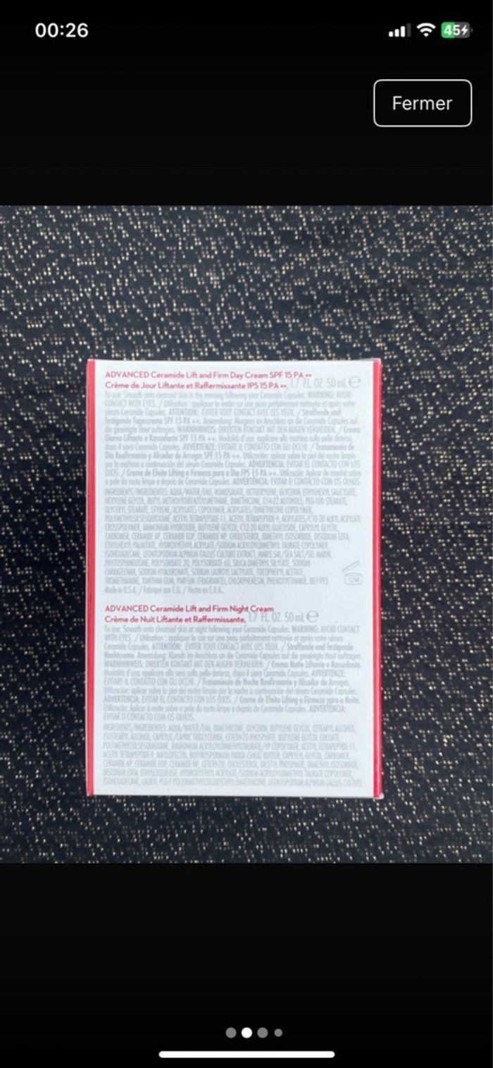 Ceramide from Elizabeth Arden Set Advanced Ceramide Crèmes De Jour Ips 15 Et De Nuit Liftantes Et Raffermissantes