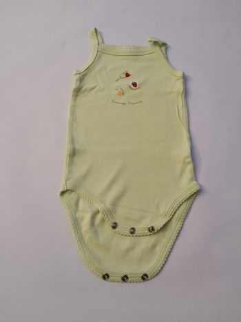 bodie bpdy bretelles vert anis fille 6 mois