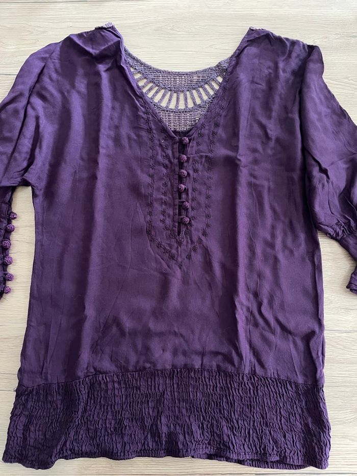 Haut violet femme - photo numéro 5