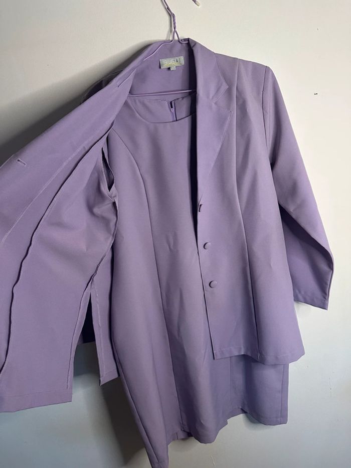 Ensemble Bleu bonheur Robe et veste Taille 44 - photo numéro 2