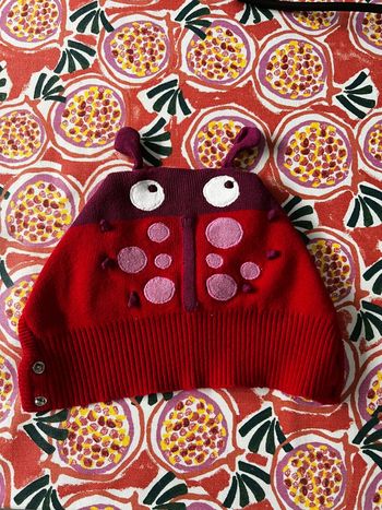 Cagoule bébé coccinelle DPAM 3 mois