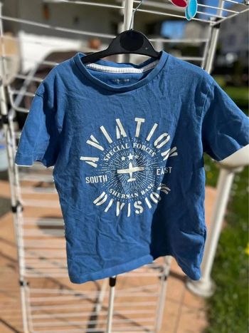 T shirt bleu verbaudet 8 ans