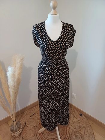 Robe longue noire à motifs Dorothy Perkins taille S 36