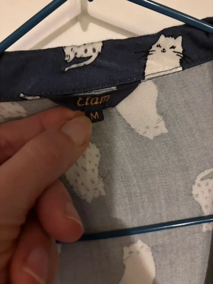 Gilet de pyjama Etam motif chat taille 38-M très bon état - photo numéro 9