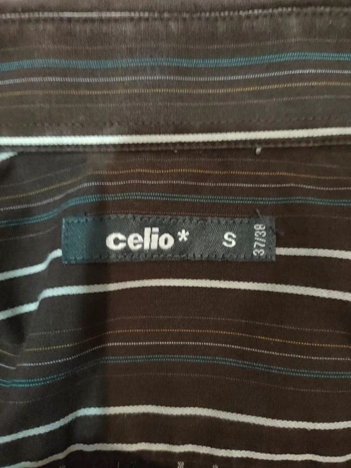 Chemise marron à ligne - photo numéro 3