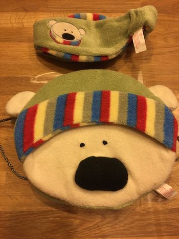 Ensemble bandeau et cache main nounours