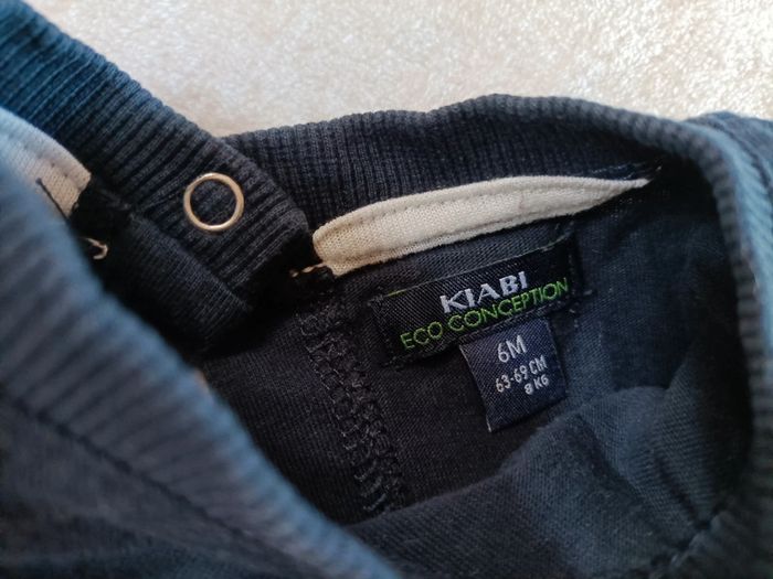 Ensemble t-shirt manches longues + pantalon 6 mois - Kiabi - photo numéro 2