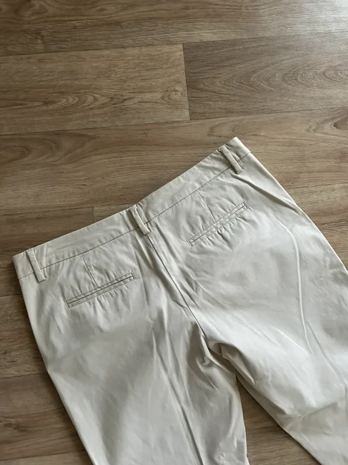 Benetton, pantalon beige, Chino, femme, taille 42 - photo numéro 5