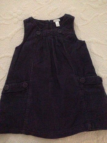 Robe chasuble bleu marine