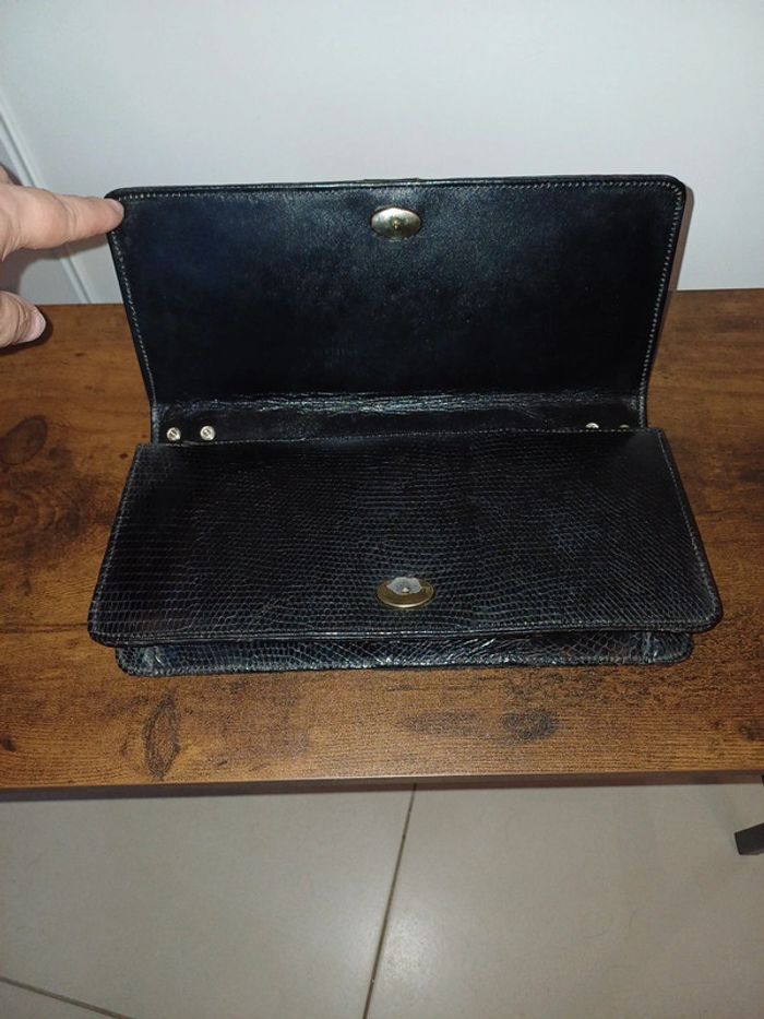 Pochette cuir noir - photo numéro 4